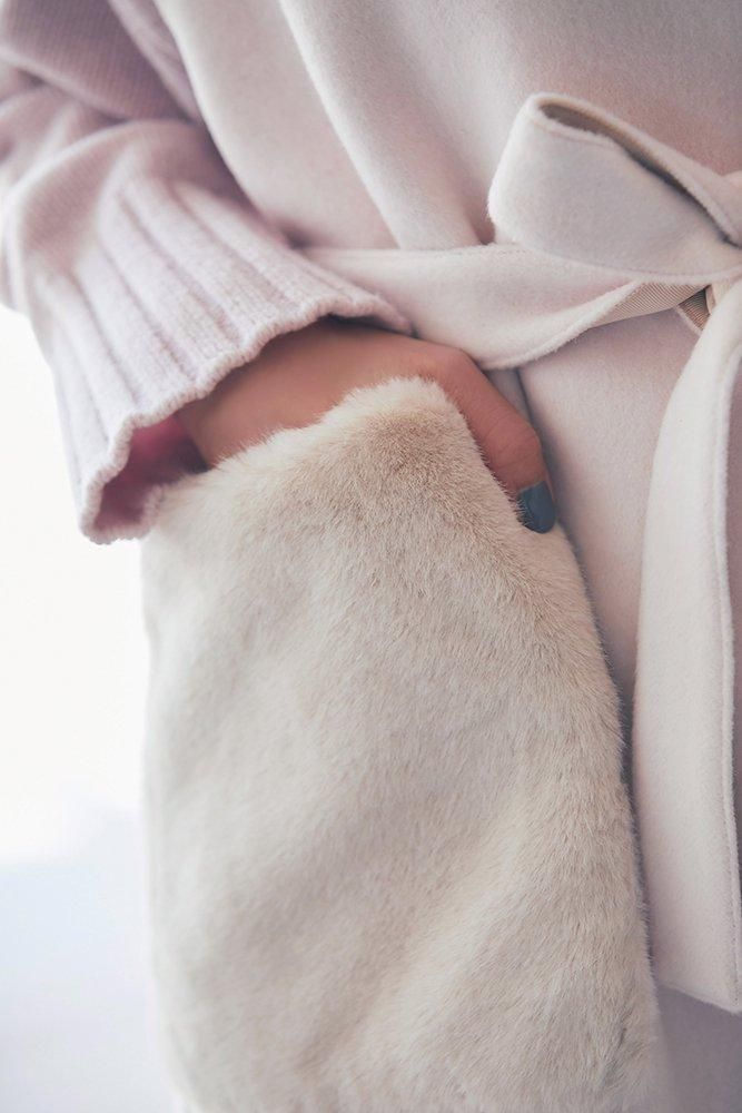 リバーシブル3WAYファージレ ペールピンクseventen セブンテン 新品 リバーシブル3WAYファージレ(ペールピンク) - seventen