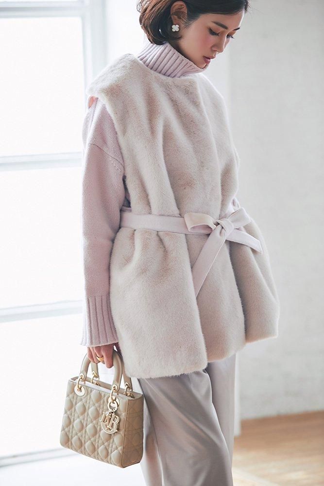 リバーシブル3WAYファージレ ペールピンクseventen セブンテン 新品 リバーシブル3WAYファージレ(ペールピンク) - seventen