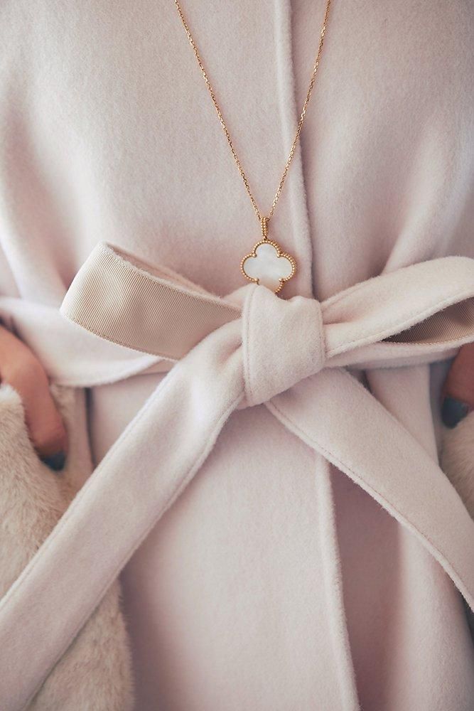 新品タグ付き リバーシブル3WAYファージレ ペールピンク セブンテン