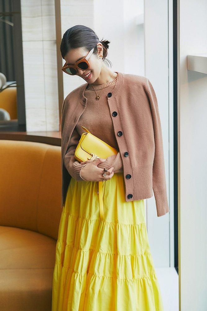 【極美品】マウンテンデイジープロダクト カーディガン チャイ MOUNTAIN DAISY PRODUCTS マウンテンデイジープロダクツ