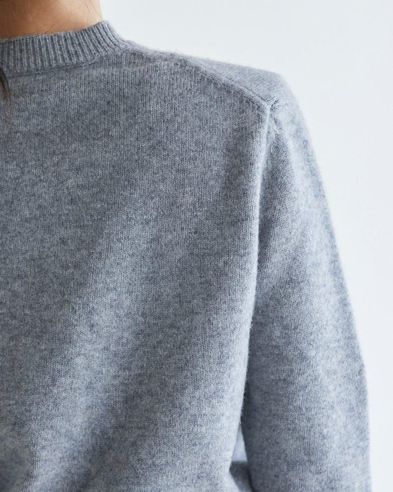 てぃーち　　カーディガン　ウール　グレー フェルテッドウールカーディガン(グレー) - seventen