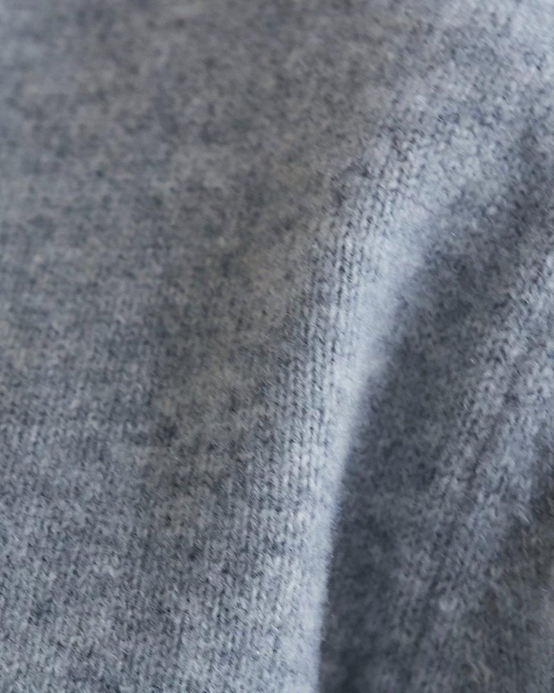 フェルテッドウールカーディガン(グレー) - seventen