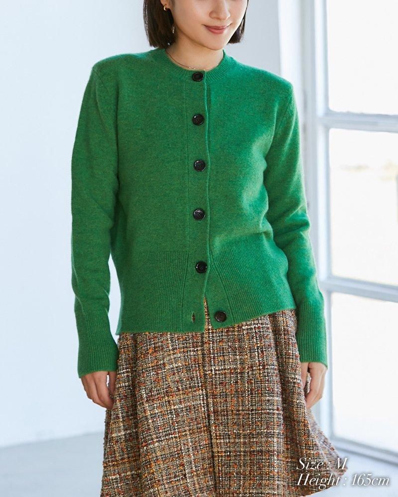 フェルテッドウールカーディガン(マルチ) - seventen