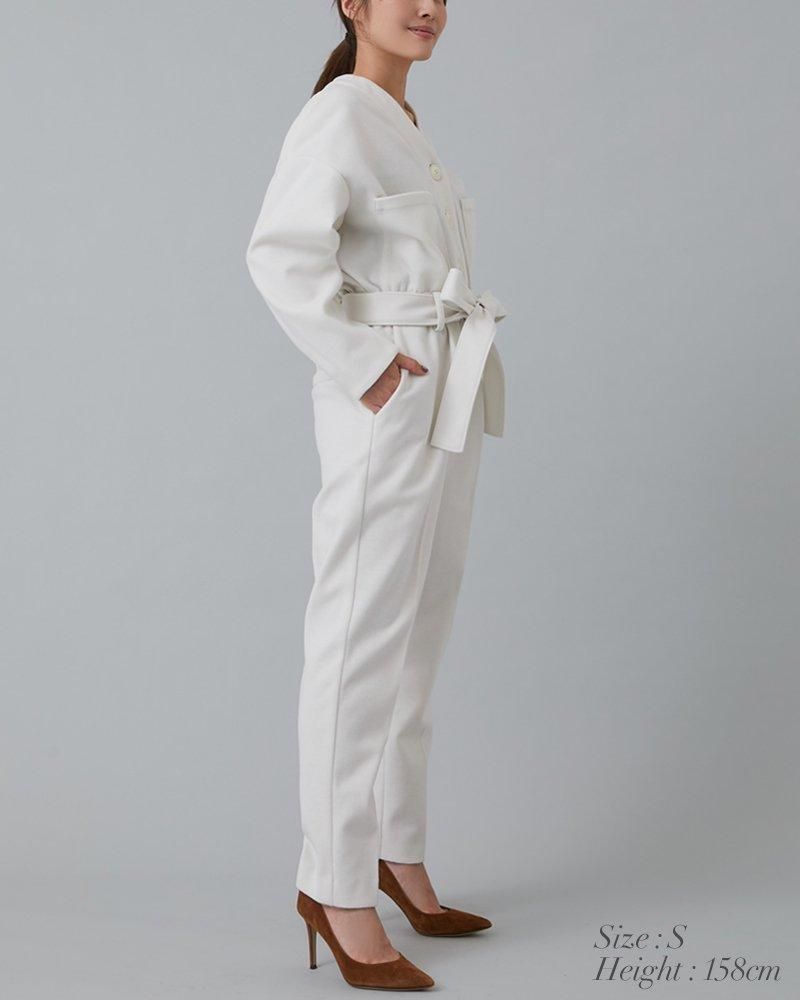 ウールライクオールインワン(オフホワイト) - seventen