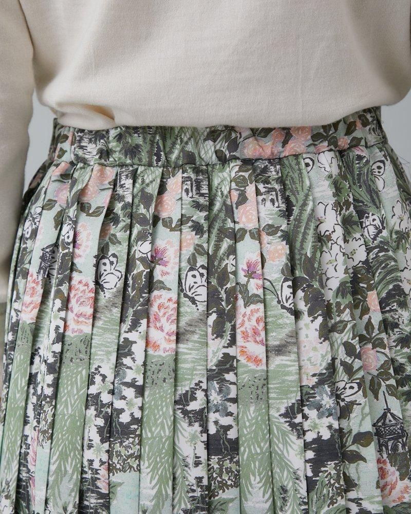 seventen セブンテン プリーツ ホースビットプリントスカート ホースビットプリントスカート - seventen