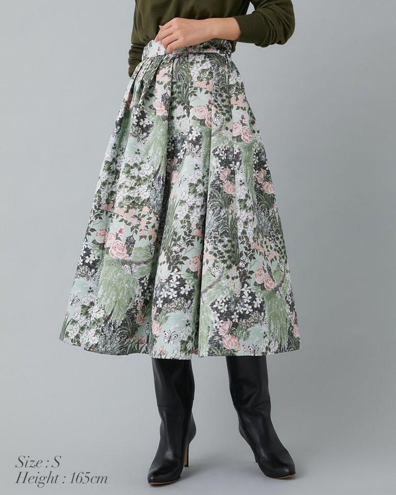 「大人気 新入荷 新品」に該当するファッション通販 by TEN SEVEN × MARUYAM KEITA MIHO 庭園プリント KAWAHITO スカート