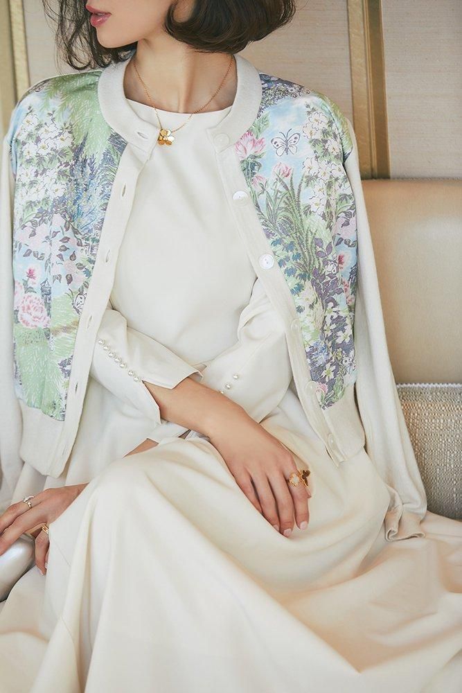 KEITA MARUYAM × SEVENTEN 庭園プリントカーディガン KEITA MARUYAM × SEVEN TEN by MIHO KAWAHITO 庭園プリント