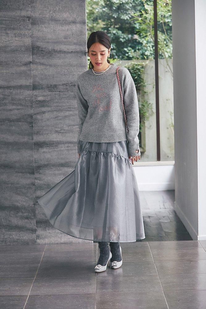 再入荷】so loved ニットプルオーバー(グレー) - seventen
