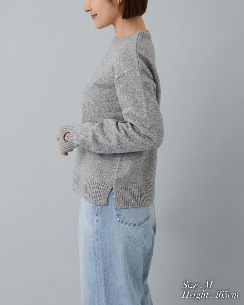 再入荷】so loved ニットプルオーバー(グレー) - seventen