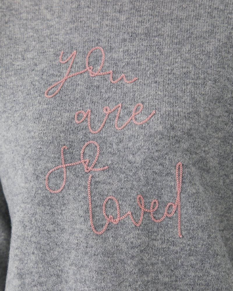 再入荷】so loved ニットプルオーバー(グレー) - seventen