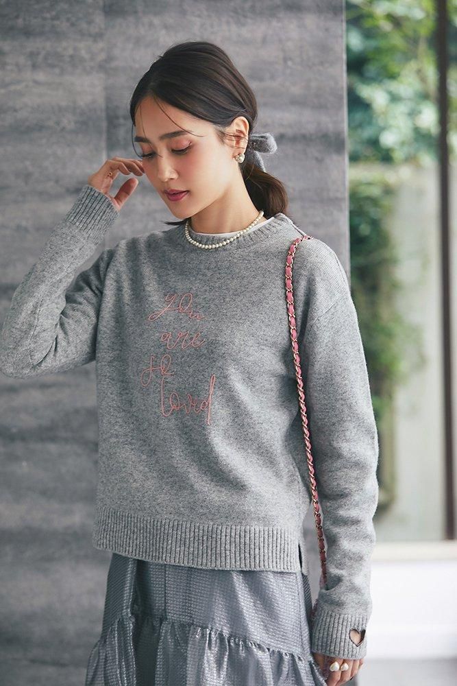 高価値 再入荷】so loved ニットプルオーバー(グレー) - seventen トップス
