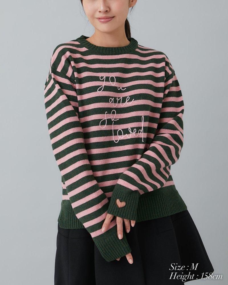 再入荷】so loved ニットプルオーバー(グレー) - seventen