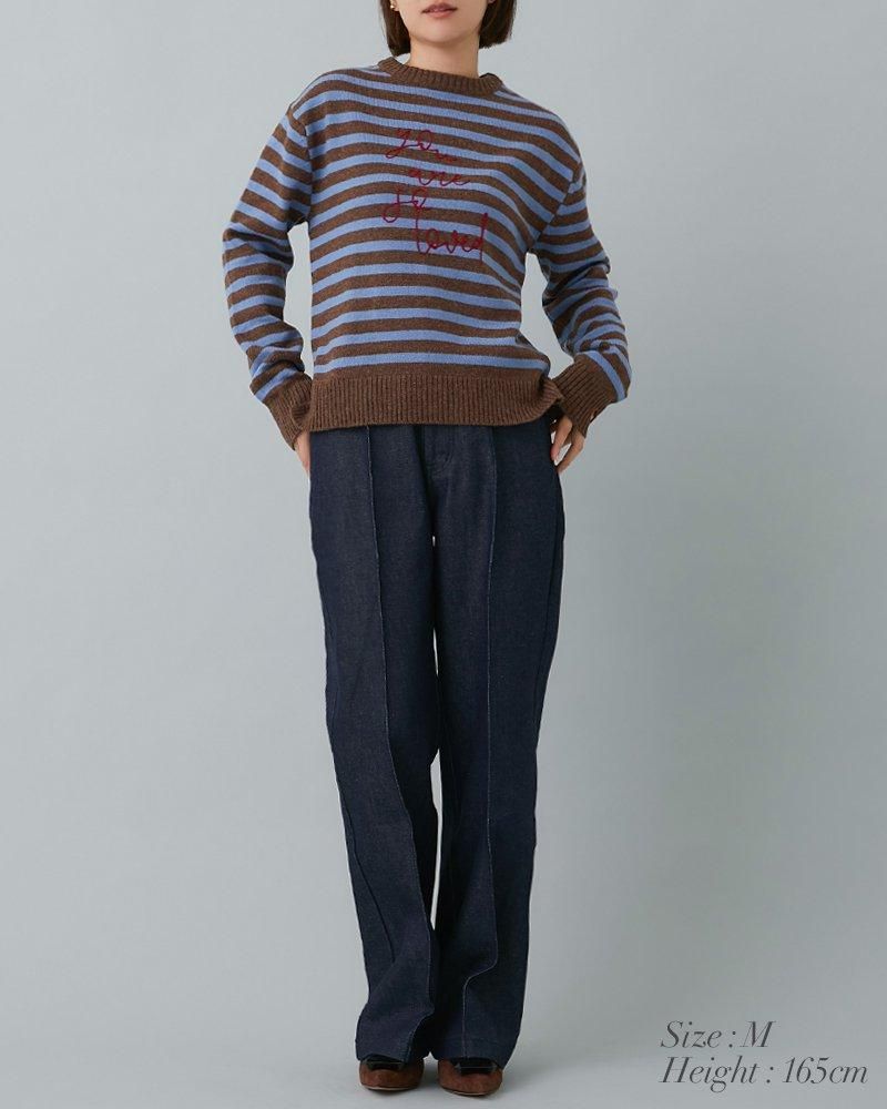 再入荷】so loved ニットプルオーバー(グレー) - seventen