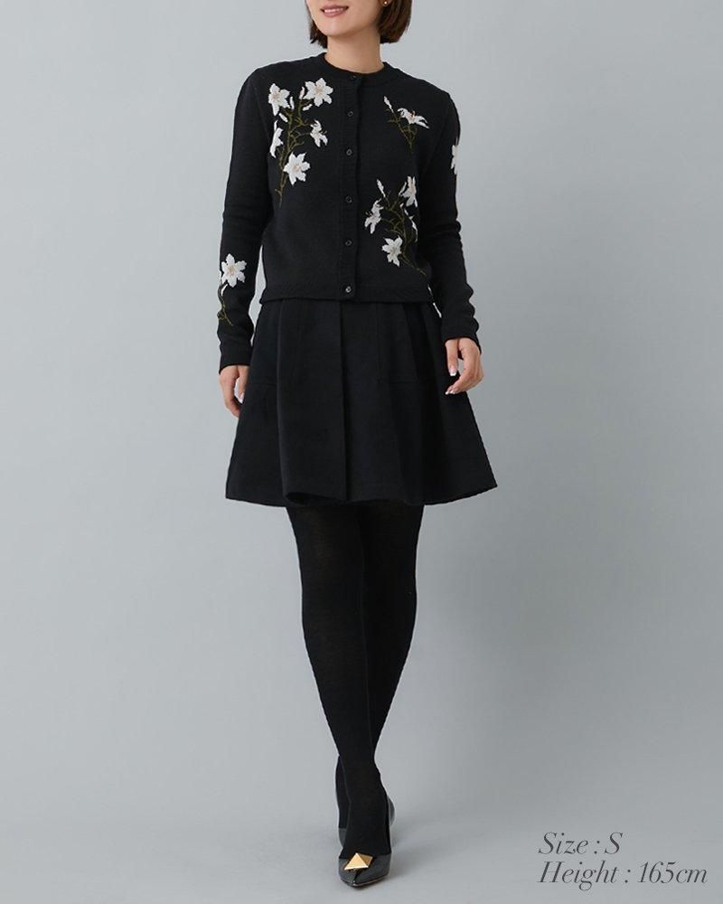 セブンテン　ハイウエストフレアキュロット(ブラック)M 未使用 再入荷】ハイウエストフレアキュロット(ブラック) - seventen