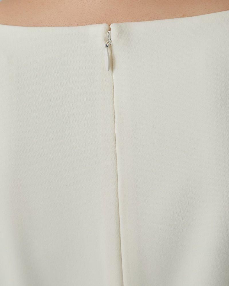 パールトリムタックワンピース(オフホワイト) - seventen