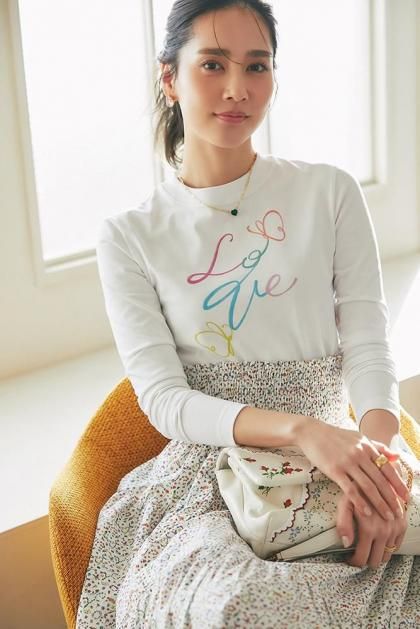 プリントロングTシャツ(マルチ)