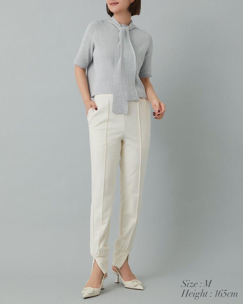 giugiu パンツ グリーン D.HYGEN - Non-ply Yarn Lined Drop Crotch Cargo Wide Jogger