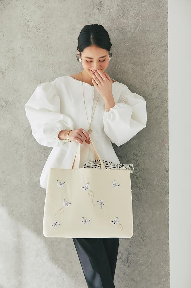 セブンテンバッグ ONE POINT EMBROIDERED TOTE BAG”｜seventen