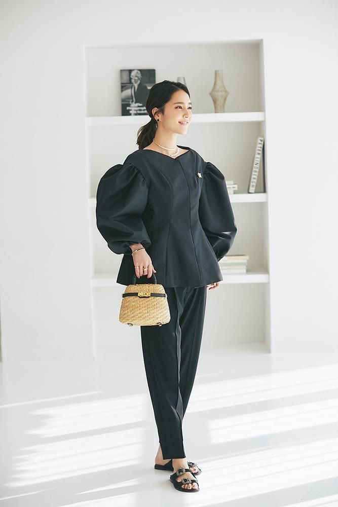 seventen セブンテン ハートシェイプかごバッグ ブラック 2023 Basket Bag Collection｜seventen