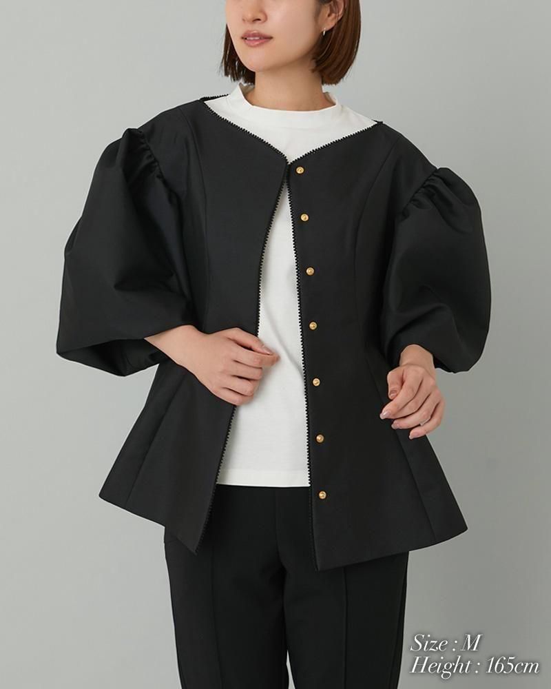 セブンテンSEVEN TEN ハートネックパフブラウス 20％off】ハートネックパフブラウス(ホワイト) - seventen