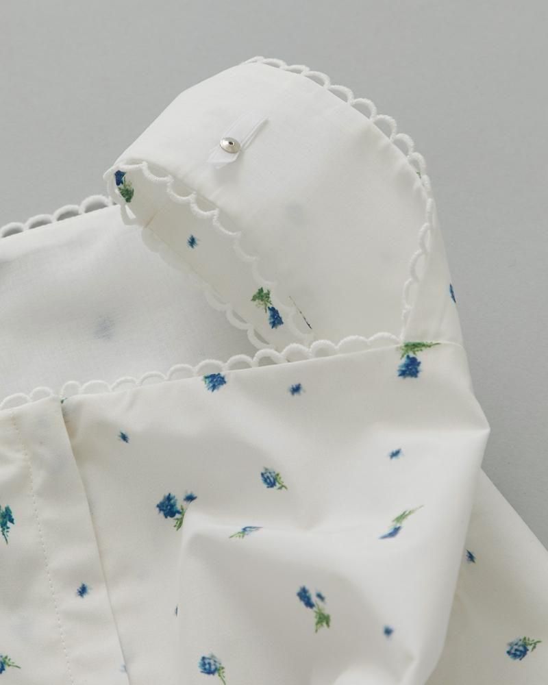 再入荷】プリントスクエアネックワンピース(小花柄) - seventen