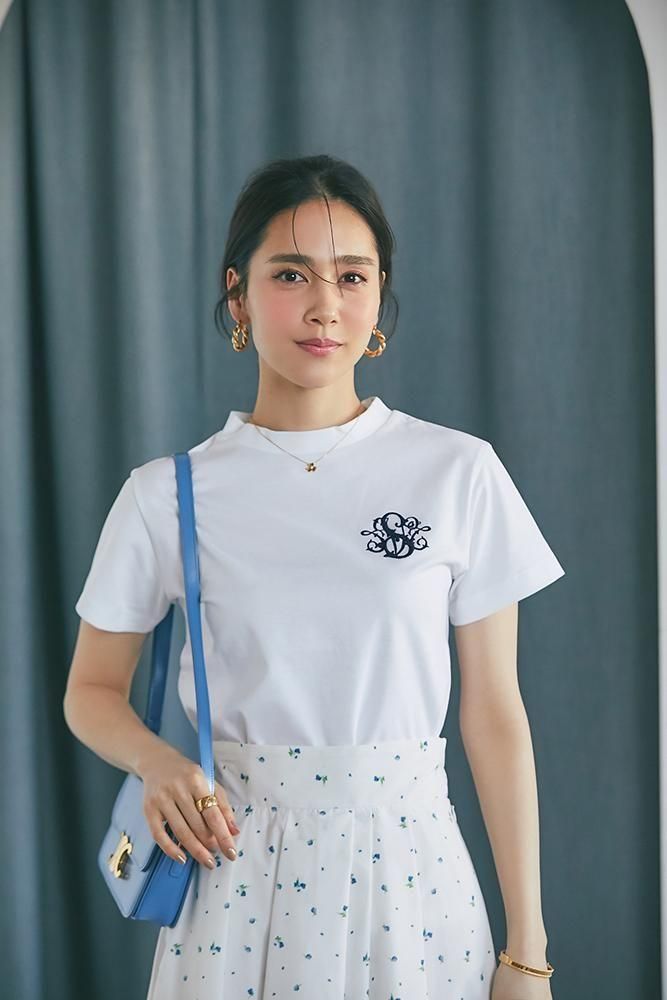SVT刺繍Tシャツ(ホワイト×ネイビー) - seventen SVT刺繍Tシャツ(ホワイト×ネイビー) - seventen