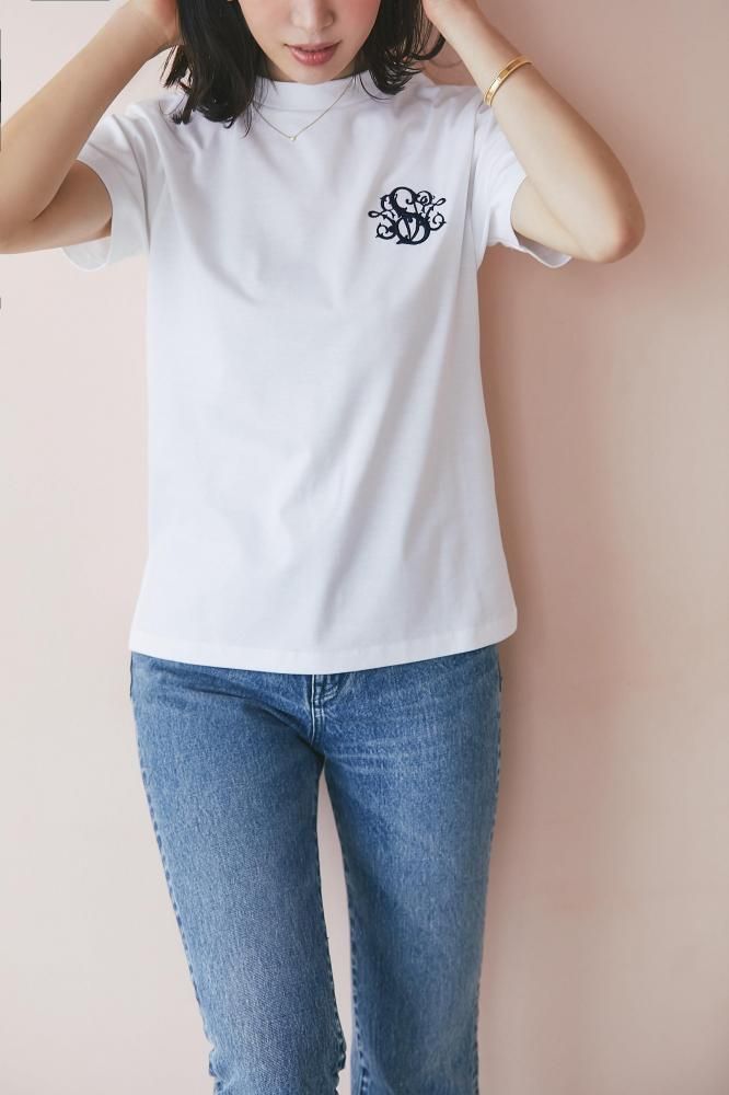 SVT刺繍Tシャツ(ホワイト×ネイビー) - seventen SVT刺繍Tシャツ(ホワイト×ネイビー) - seventen