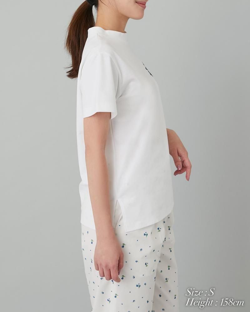SVT刺繍Tシャツ(ホワイト×ネイビー) - seventen