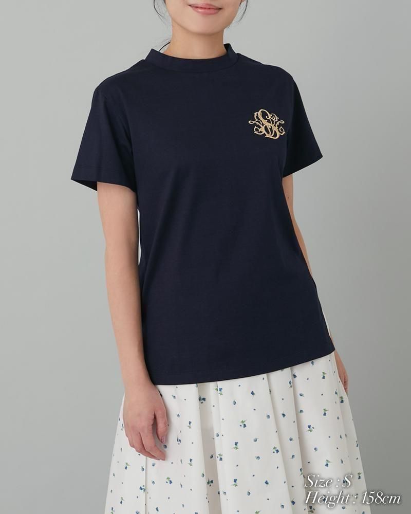 タグ付【SEVEN TEN】セブンテン SVT刺繍Tシャツ(ネイビー×ゴールド) SVT刺繍Tシャツ(ネイビー×ゴールド) - seventen