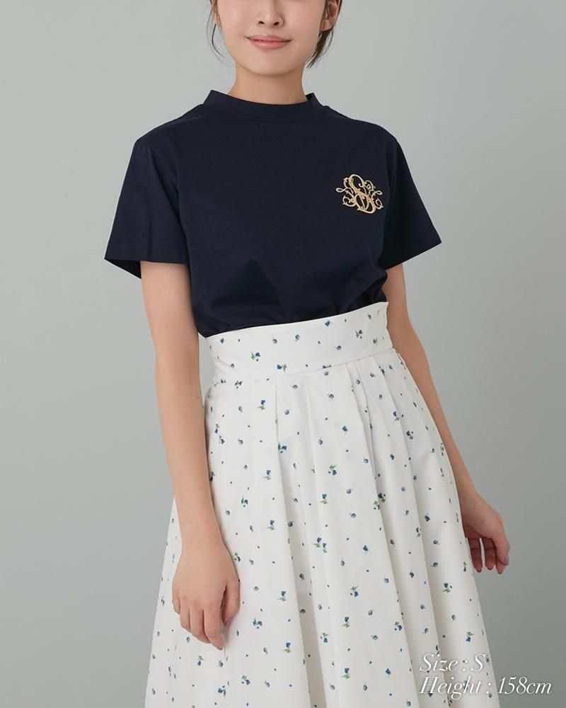 SVT刺繍Tシャツ(ネイビー×ゴールド) - seventen