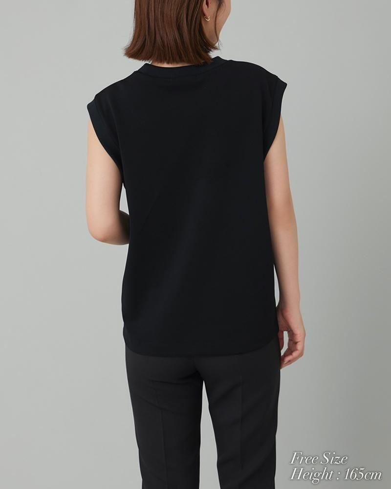10％off】イニシャルレースタンクトップ(ブラック) - seventen