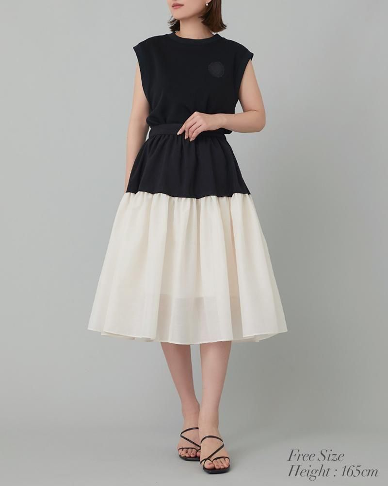 10％off】イニシャルレースタンクトップ(ブラック) - seventen