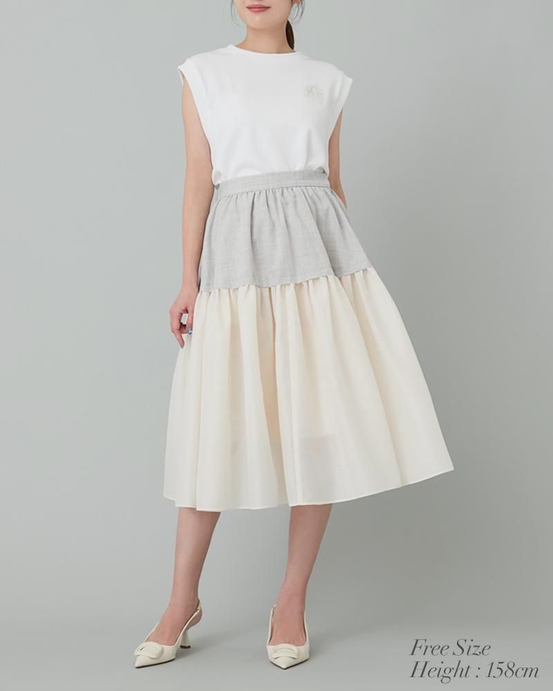 10％off】イニシャルレースタンクトップ(ホワイト) - seventen