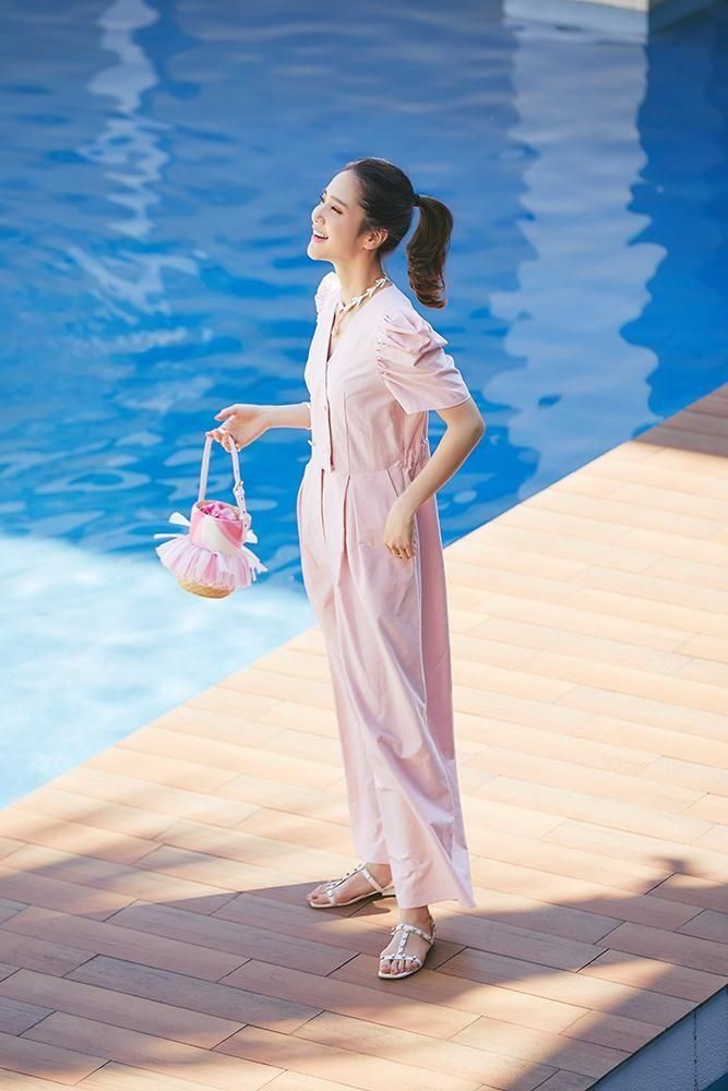 ダブルボタンオールインワン(ピンク) - seventen