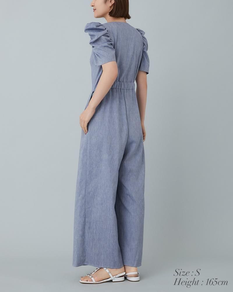 新品　seventen ダブルボタンオールインワン(ギンガム) ダブルボタンオールインワン(ギンガム) - seventen