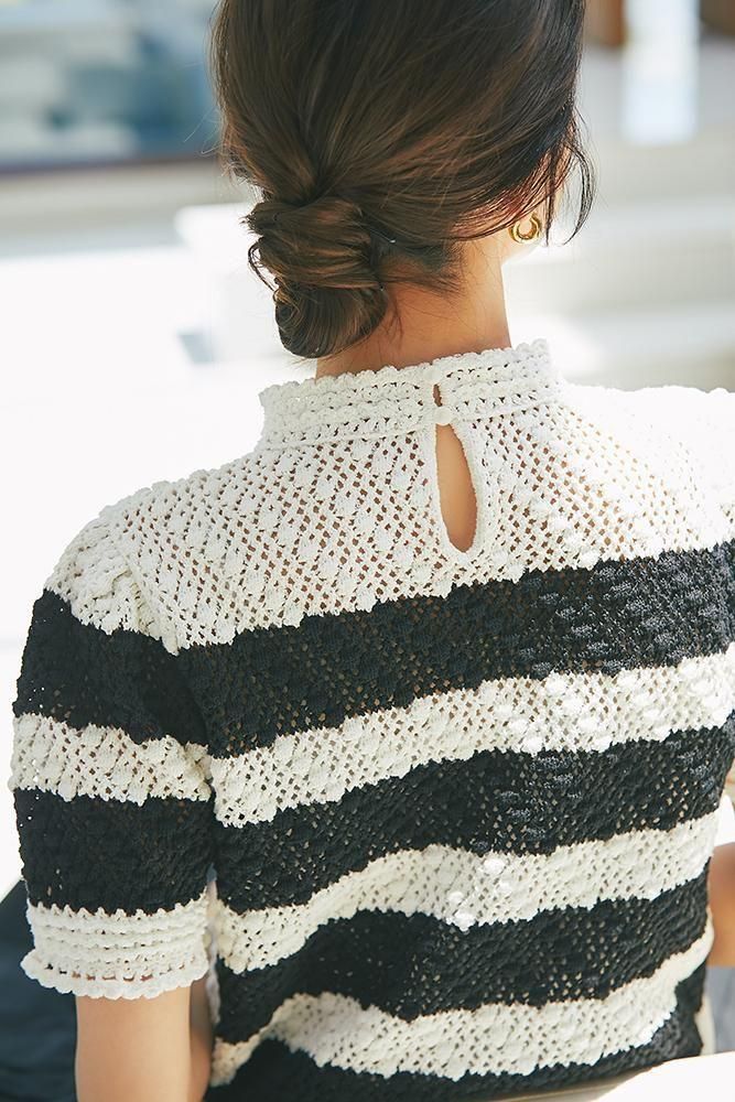 サマークロシェニット(ボーダー) - seventen