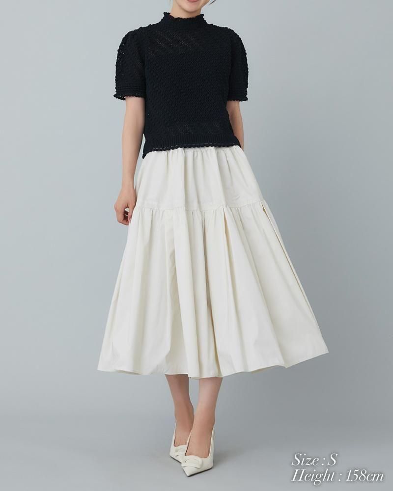 短期掲載⚫︎美品⚫︎ 6 ロク　サマーニット サマークロシェニット(ボーダー) - seventen