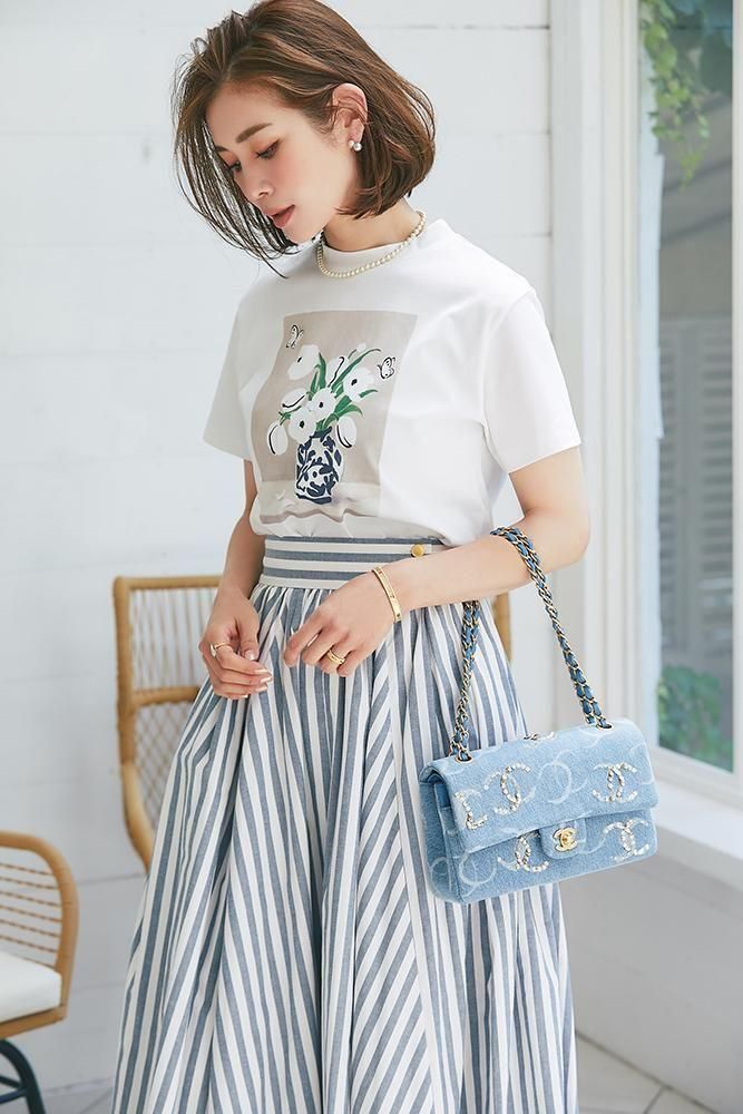 予約】【8月末～9月頭頃配送】アートプリントTシャツ(ベージュ