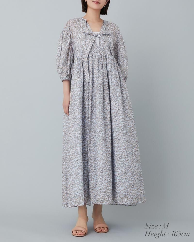 フィオリーナプリントワンピース(イエロー) - seventen