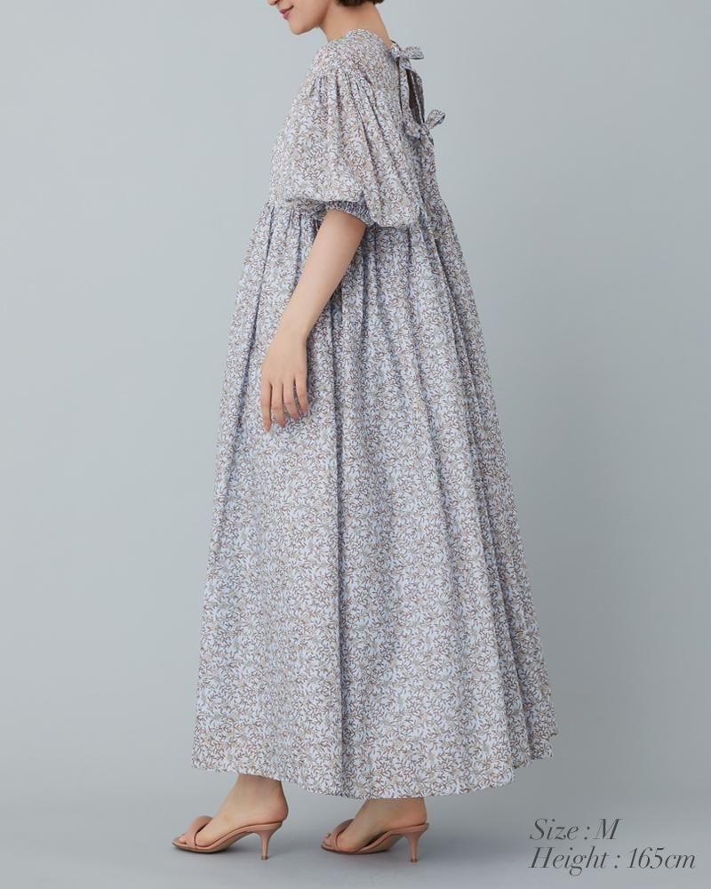 9/27まで⭐︎SEVEN TEN フィオリーナプリントワンピース(ペールブルー) フィオリーナプリントワンピース(ペールブルー) - seventen