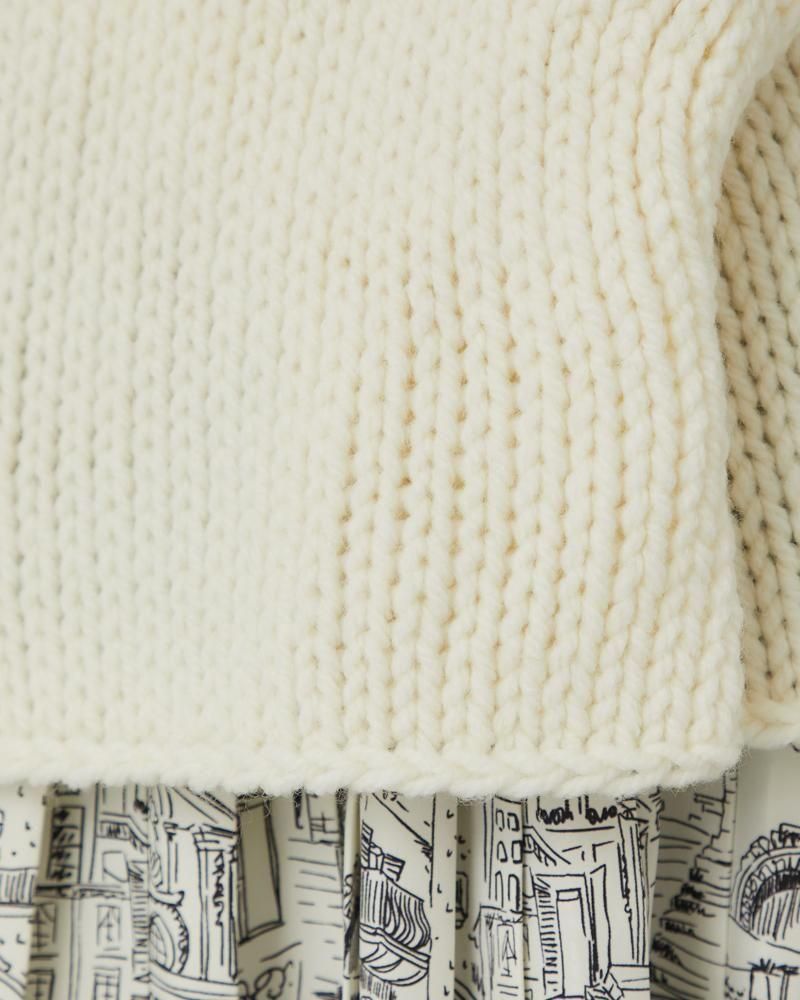 ノースリーブカシュクールニット(オフホワイト) - seventen