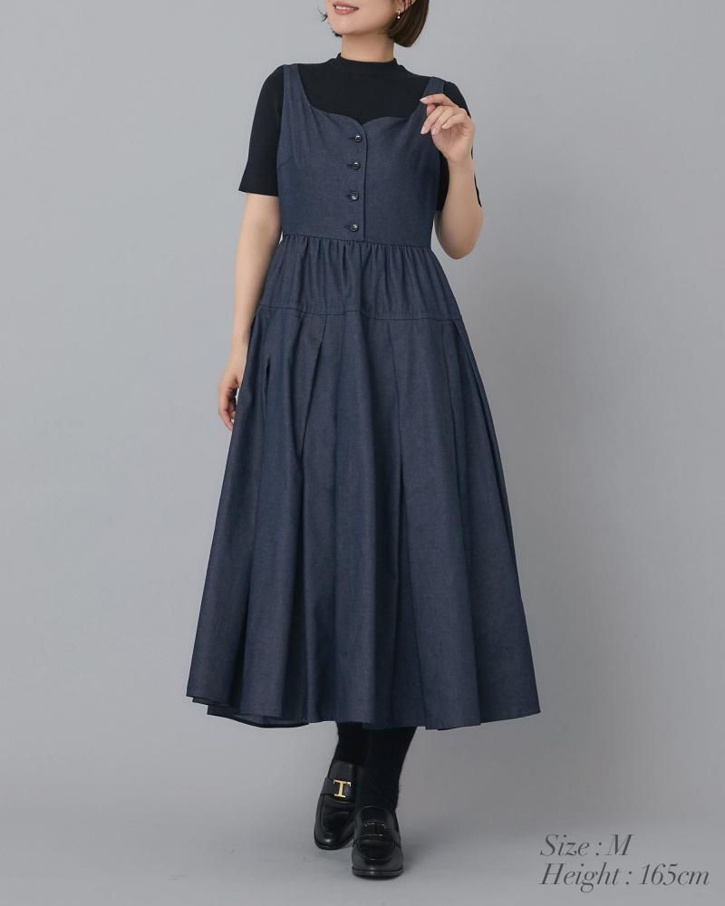 ソフトボーンワンピース(デニム) - seventen