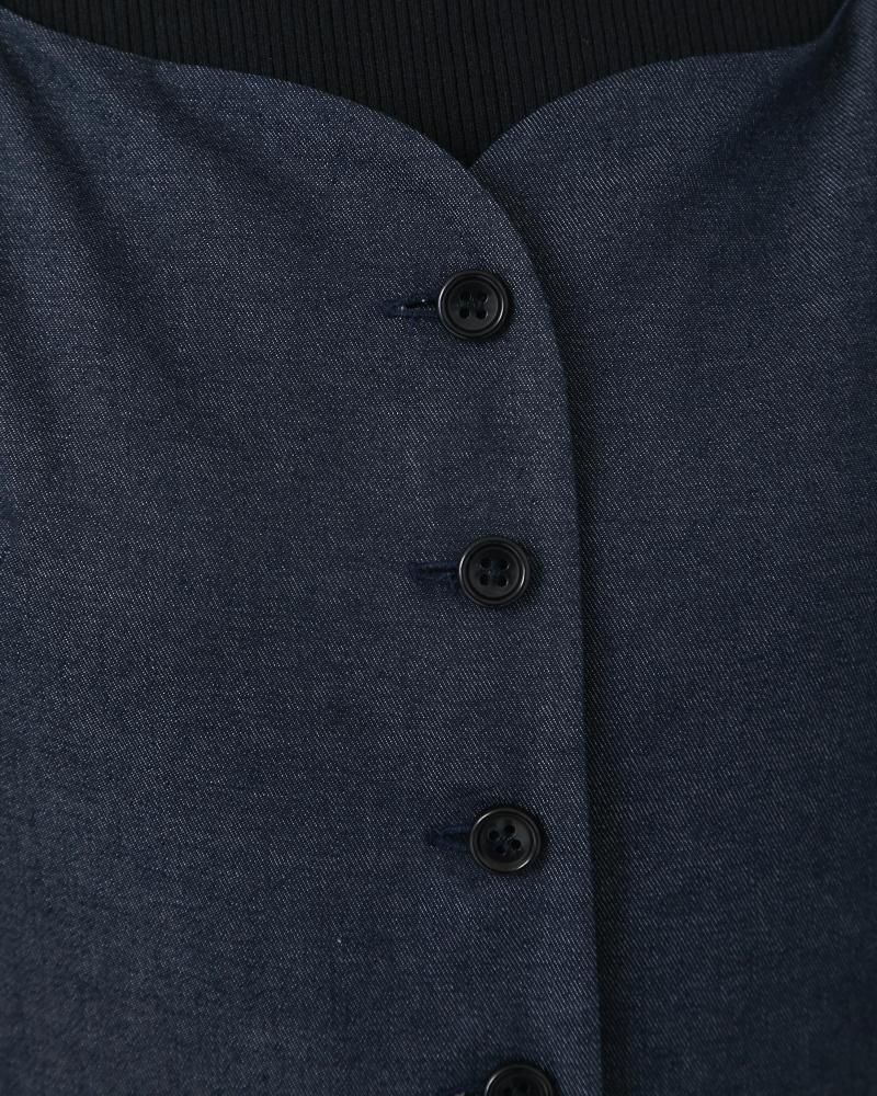 20％off】ソフトボーンワンピース(デニム) - seventen