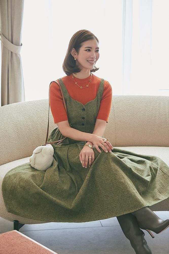 ソフトボーンワンピース(ツイード) - seventen