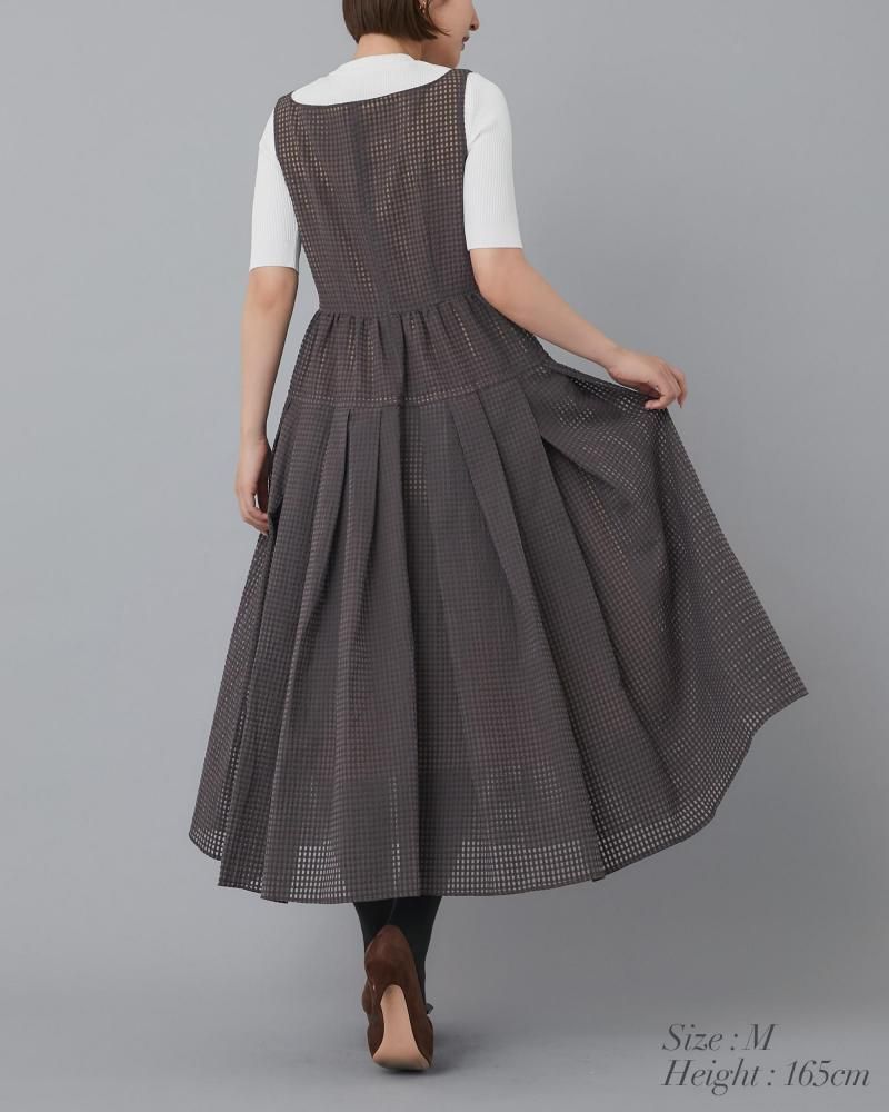 ソフトボーンワンピース(ブラウンギンガム) - seventen