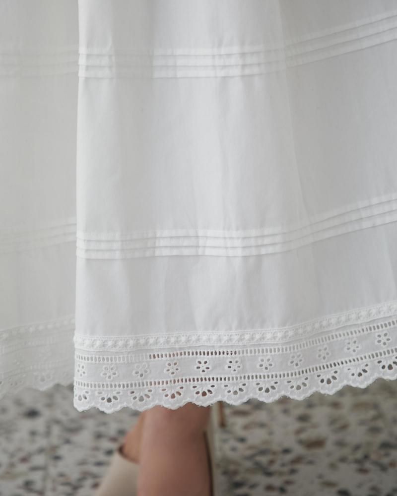 お値下げ★トッカ　レースガーデン ワンピース ピンタックレースワンピース(ホワイト) - seventen