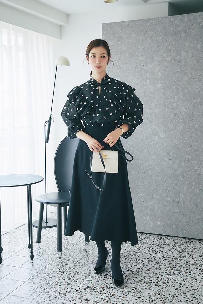 シアードットブラウス(ブラック) - seventen