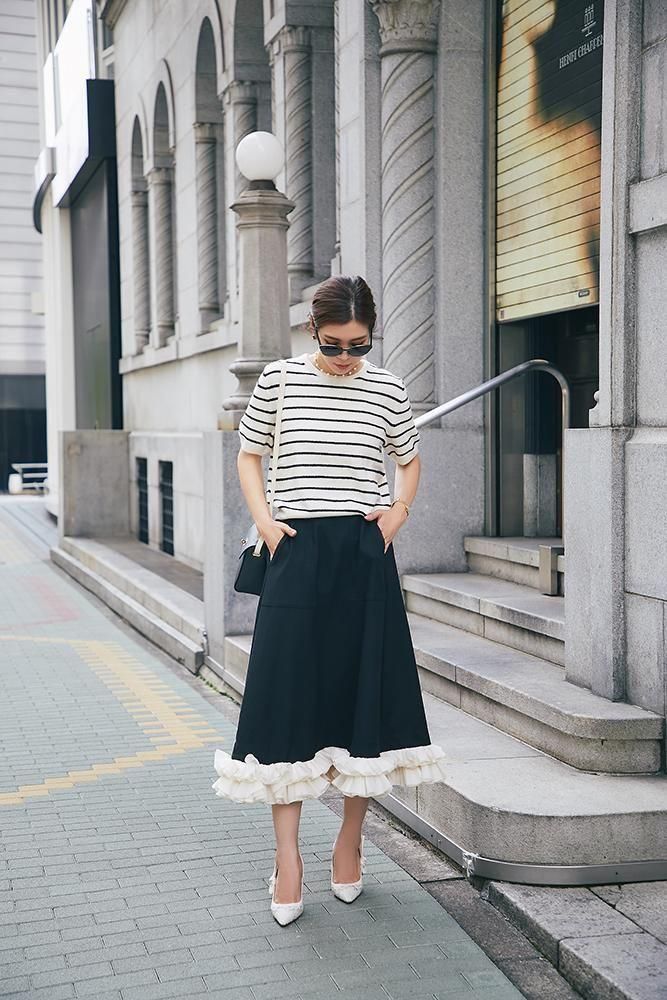 限定 ルールロジェット フラワープリント 段々フリルスカート 57,200 leur logette/ルール ロジェット｜「ルールロジェット」華やかさ