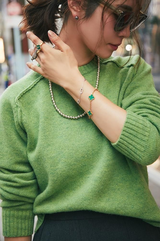 イッセイミヤケ　スクエア変形プルオーバー　フレンチスリーブ　グリーン us202ct034.jpg