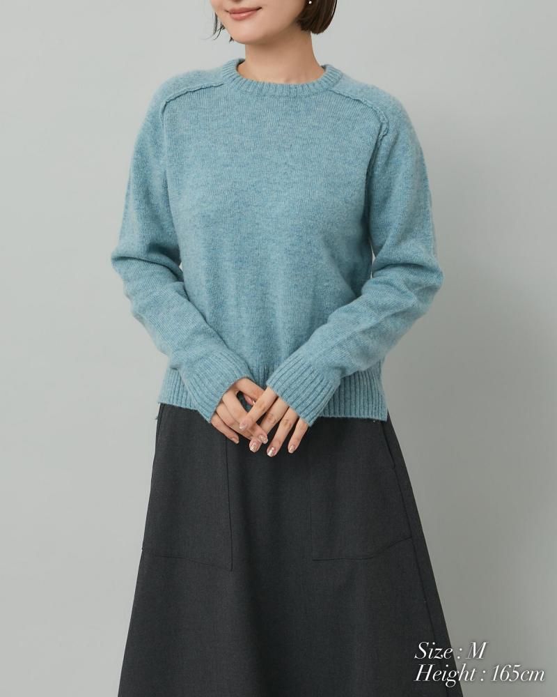 ベーシッククルーネックプルオーバー(グリーン) - seventen